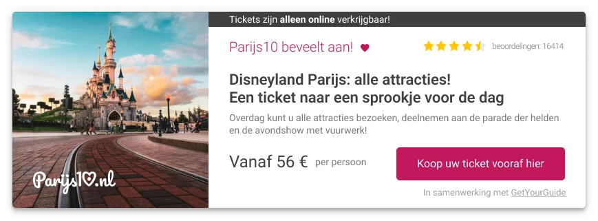 Tickets voor Disneyland Parijs Tickets voor Disneyland Parijs